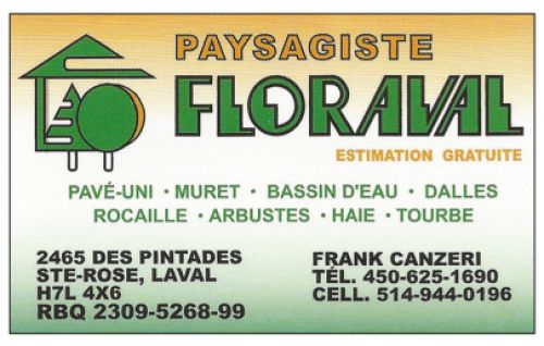 Paysagiste Floraval à Laval